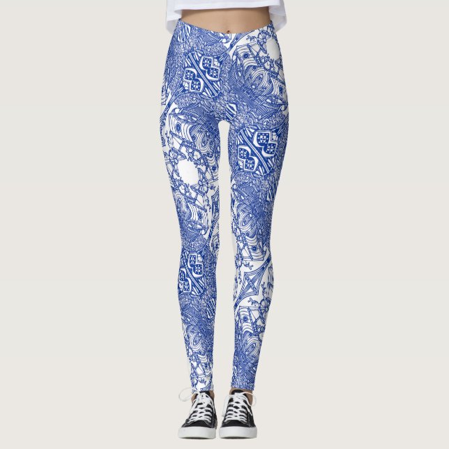 Portuguese art leggings (Front)