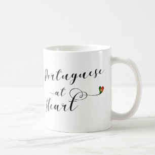 Portuguese At Heart Mug, Portugal Coffee Mug