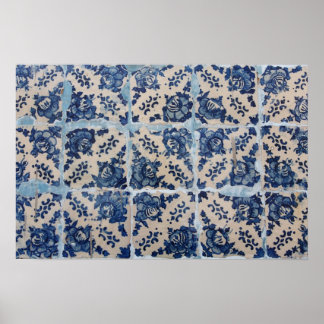 Portuguese Azulejo tiles Poster