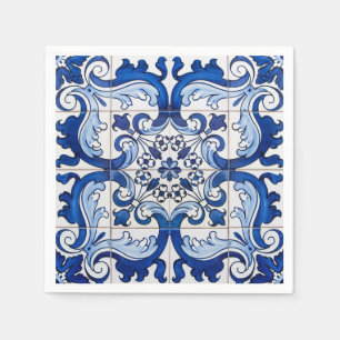 Portuguese Azulejo Vintage Napkin