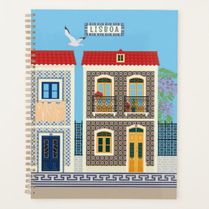 Portuguese beautiful houses with tiles or azulejos planner