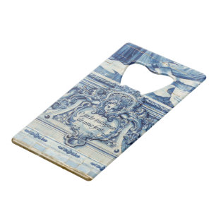 Portuguese blue and white wall tiles with angels