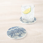 Portuguese blue and white wall tiles with angels