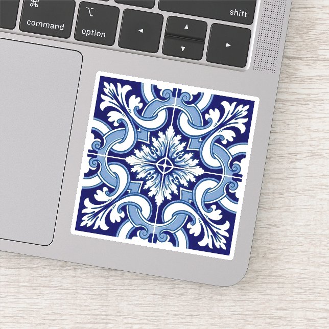 Portuguese blue tile (Detail)