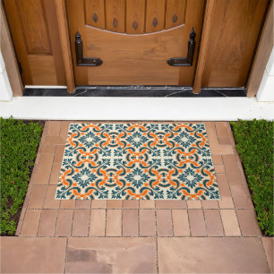Portuguese blue tile doormat