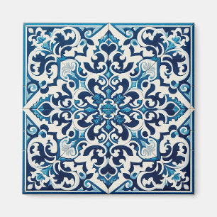 Portuguese blue tile magnet