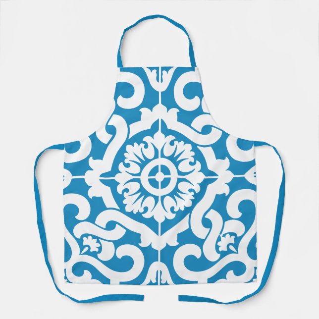 Portuguese blue tiles 1 apron (Front)