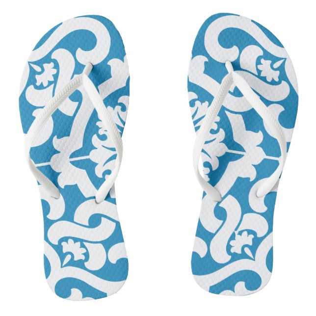 Portuguese blue tiles 1 jandals (Footbed)