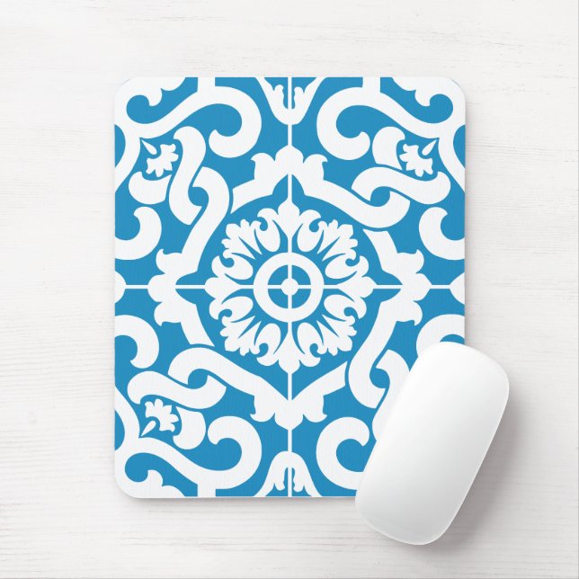 Portuguese blue tiles 1 mouse pad (With Mouse)
