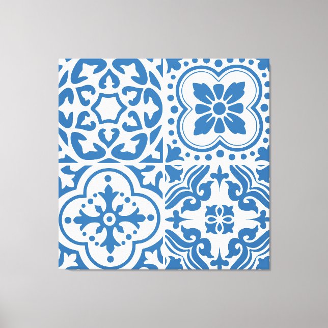 Portuguese blue tiles 2 canvas print (Front)