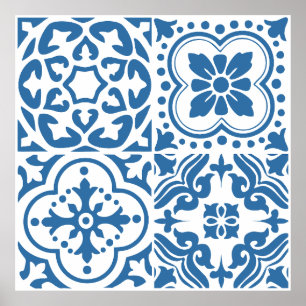 Portuguese blue tiles 2 poster