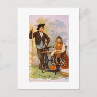 Portuguese Boy+Girl Postcard