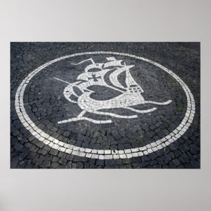Portuguese caravel poster