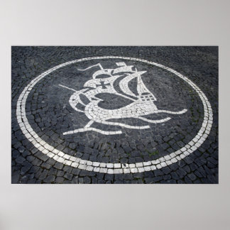 Portuguese caravel poster