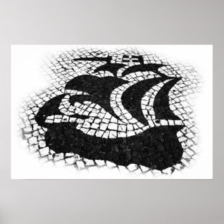 Portuguese caravel poster