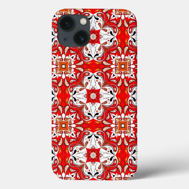 Portuguese Ceramic Tile Pattern Case-Mate iPhone Case (Back)