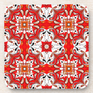 Portuguese Ceramic Tile Pattern Coaster