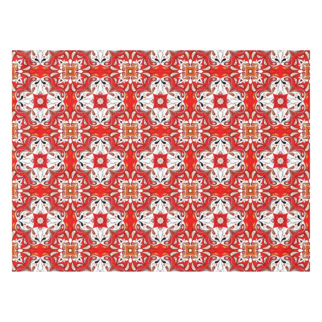 Portuguese Ceramic Tile Pattern Tablecloth (Front (Horizontal))