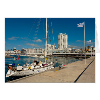 Portuguese city and yacht