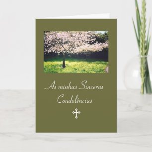 Portuguese: Condolencias / Pesames /Sympathy Card