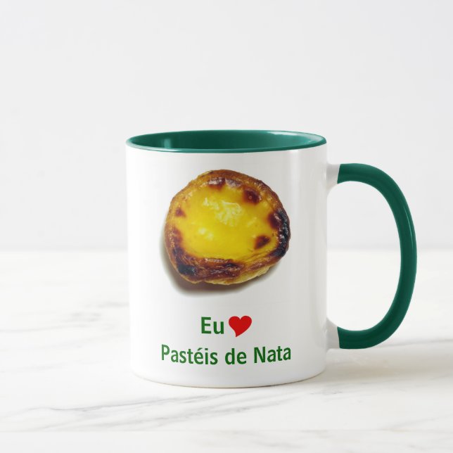 Portuguese custard tart mug (Right)