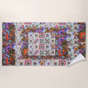 Portuguese designs beach towel