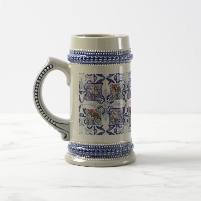 Portuguese designs beer stein (Left)