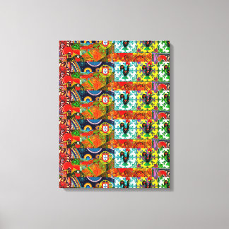 Portuguese designs canvas print