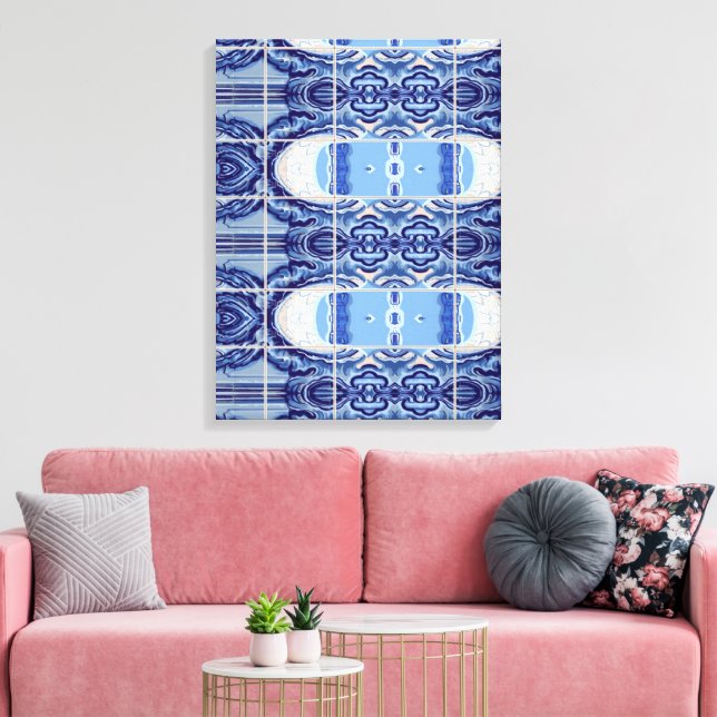 Portuguese designs canvas print (Insitu(LivingRoom))