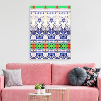 Portuguese designs canvas print