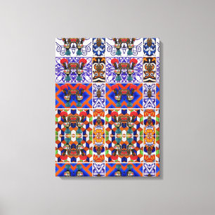 Portuguese designs canvas print