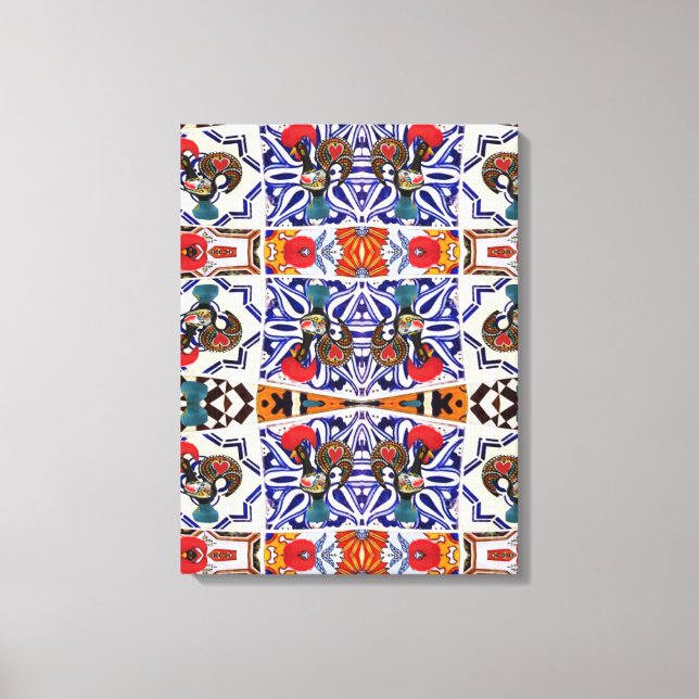Portuguese designs  canvas print (Front)