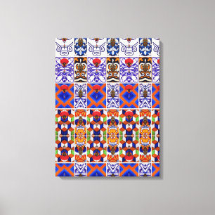 Portuguese designs canvas print