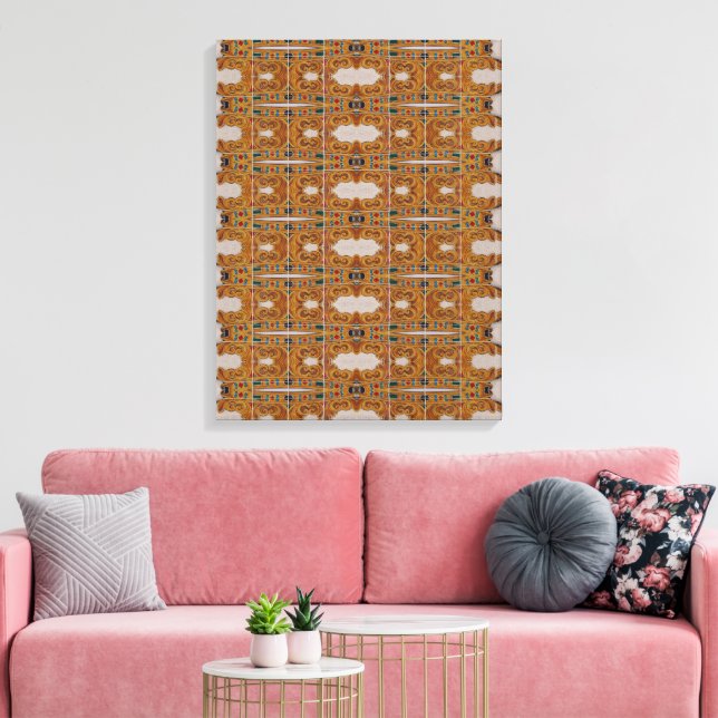 Portuguese designs canvas print (Insitu(LivingRoom))