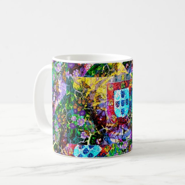 Portuguese designs coffee mug (Front Left)