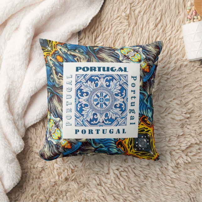 Portuguese designs cushion (Blanket)