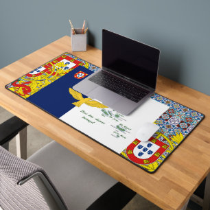 Portuguese designs desk mat