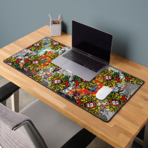 Portuguese designs desk mat