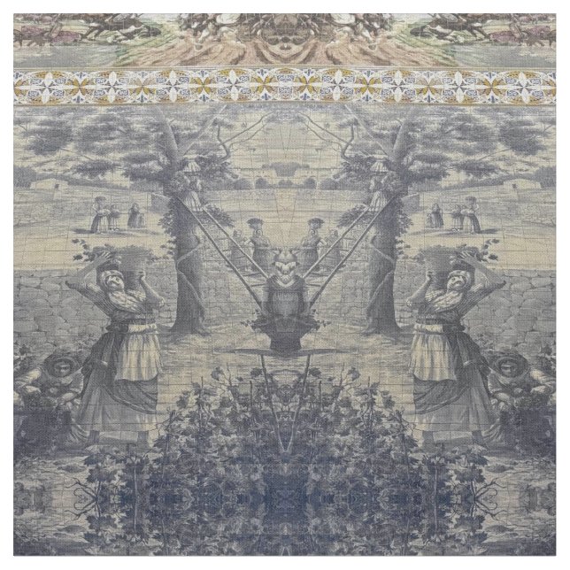 Portuguese designs  fabric (Close Up)