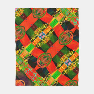 Portuguese designs fleece blanket