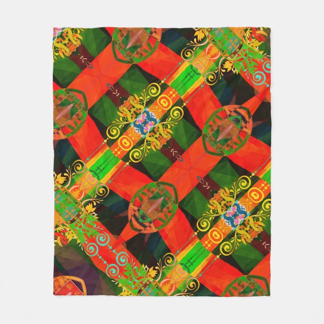 Portuguese designs  fleece blanket (Front)