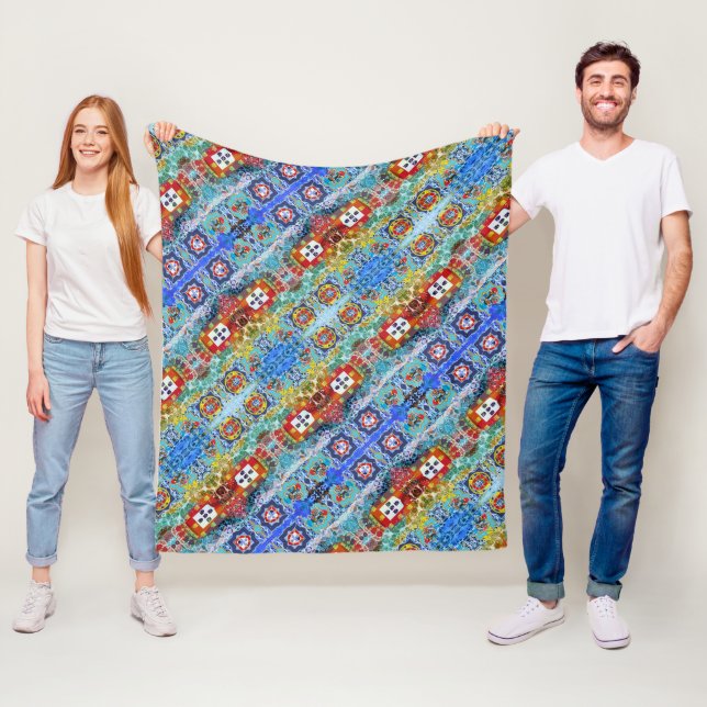 Portuguese designs  fleece blanket (In Situ)