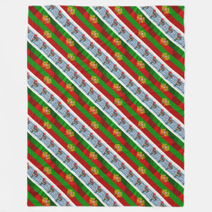 Portuguese designs fleece blanket