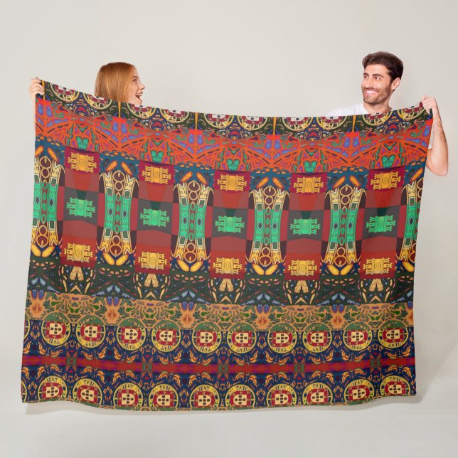Portuguese designs  fleece blanket (In Situ)
