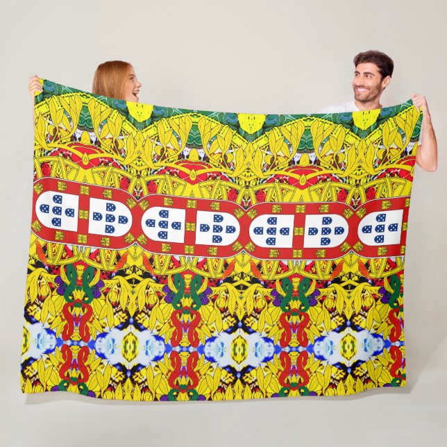 Portuguese designs  fleece blanket (In Situ)