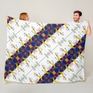 Portuguese designs fleece blanket