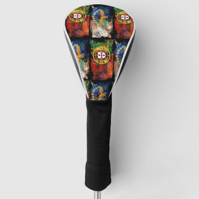 Portuguese designs  golf head cover (Front)