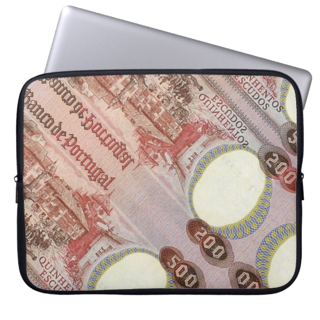 Portuguese designs laptop sleeve (Front)