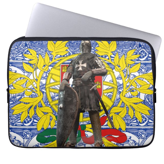 Portuguese designs  laptop sleeve (Front)