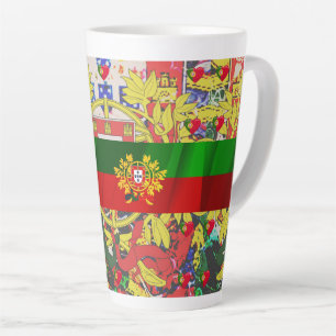 Portuguese designs latte mug